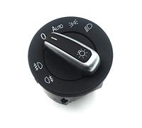 DEMULAX Auto Headlight Switch Fog Head Light Lamp Knob, for VW, for Golf, for Jetta, MK5 MK6 GTI, for Passat, B6, for Touran, for Tiguan, 5ND 941 431B Car Fog Light Switch