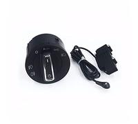 DEMULAX Auto Light Sensor With Headlight Switch Knob, for VW, for Golf, 5 6, for Touran, for Passat, B6 B7, for Seat, Alhambra, for Multivan, T6 Amarok, for Sharan, for Beetle, Car Fog Light Swit