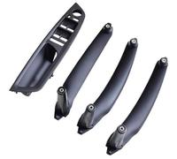 DEMULAX Beige Black Gray Armrest Car Left Front Driver's, for Seat, LHD Interior Door Handle Inner Panel Pull Trim Cover, for BMW, E70 E71 X5 X6 51416969401 Car Door Handle Interior(Black-4pcs)