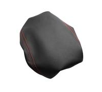 DEMULAX Car Accessories Microfiber Leather Interior Center Console Lid Armrest Box Cover Trim, for Toyota, 4Runner 2010-2018 Elastic Band Armrest Cover(Black with red line)