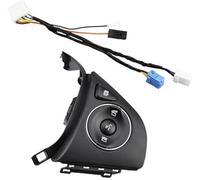 DEMULAX Car Cruise Control Button Fit 2015 2016 2017 2018 Car Buttons Switch Audio Radio Remote Bluetooth Button Steering Wheel Control Car Styling Parts Steering Wheel Button Kit(BLACK R 2)