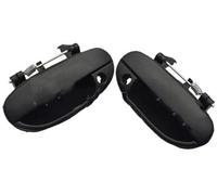 DEMULAX Car Exterior Door Handle, for Daewoo, for Lanos 1995-2002 96226329 96226330 96226249 96226250 Outside Outer Front Rear Left Right car Door Handle Cover Trim(Black Front Pair)