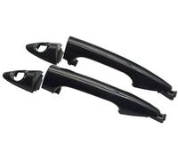 DEMULAX Car Exterior Door Handle, for Hyundai, for Accent 2012-2017 826611R050 826621R060 Black Auto Outside Front Rear Left Right Outer car Door Handle Cover Trim(Black Front Pair 2 Keyhole)