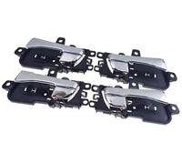 DEMULAX Car Exterior Door Handle, for Hyundai, for Sonata 2011 2012 2013 2014 2015 Front Rear Left Right Outside Inside Interior Handles Chrome car Door Handle Cover Trim(Black Inside 4PCS)