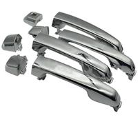 DEMULAX Car Exterior Door Handle, for Toyota, for 4Runner, for Lexus Gx460 2010-2018 4Pcs Set Chrome/Black Front Rear Left Right Outer car Door Handle Cover Trim(Black Chrome 4PCS Set)