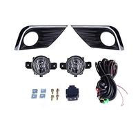 DEMULAX Car Fog Light Chrome Frame Cover, for NISSAN, Altima Teana 2016 2017 2018 2019 LED Daytime Running Light Headlight With Switch Fog Lamp Fog Lights