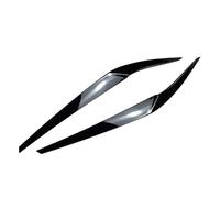 DEMULAX Car Front Headlight Eyebrows Eyelids, For 5 Series G30 2017-2021 Eyelash Head Light Lamp Stickers Trims Body Kits Car Headlamp Decoration Film(Glossy Black)