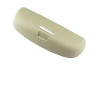 DEMULAX Car Glasses Case Sunglasses Holder Storage Box, for Skoda, for KODIAQ, for Karoq, Kamiq, for Volkswagen, for VW, for T-ROC, Tharu Tarek Atlas 2018-2022 Car Sunglasses Holder(Beige)