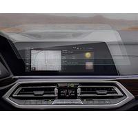 DEMULAX Car GPS Navigation Display Screen PET Protective Film, for X5 G05/X7 G07 12.3 Inch 2019 2020 Auto Interior Sticker 2 Pcs Screen Protector(Left rudder)