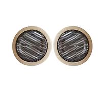 DEMULAX Car Rear Door Tweeter Cover High Pitch Loudspeaker Decoration Treble Audio Speaker Case Trim, for BMW, F20 F22 F30 F32 F48 Series Car Speaker Trim(Beige cover)