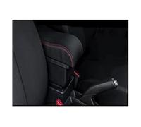 DEMULAX Car-Styling Accessories, for Chevrolet, for Spark Car Armrest Box Interior Center Console Storage Box Arm Rest Car Armrest(BLACK A1 Red Line No Usb)