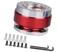 DEMULAX Car Tuning Steering Wheel Quick Release Hub Adapter Snap off Boss Kit Steering Wheel Adapter(Red)