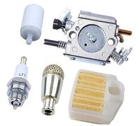 DEMULAX Carburetor Air Filter Fuel Oil Filter Spark Plug Kit, for Husqvarna, 365 362 371 372 372XP Chainsaw Engine Motor Parts Lawn Mower Spark Plug