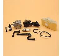 DEMULAX Carburetor Ignition Coil Spark Plug Oil Fuel Filter Line Air Filter Garden Chainsaw Spare Tool, for, MS290 MS310 MS390 Chainsaw Carburettor