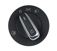 DEMULAX Chrome Headlight Fog Lamp Control Switch, for VW, for Caddy, III, for Touran, for Jetta, for Golf, V VI 5 6, for Jetta, for Passat, B6 CC, for Sharan, Rabbit 3C8941431B Car Fog Light Switc