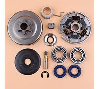 DEMULAX Clutch Drum Bearing Oil Seal Oil Pump Worm Gear Kit Chainsaw Chain Saws 3 8 6T, for, 017 018 MS170 MS180 MS 170 180 Chainsaw Clutch Drum