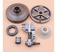 DEMULAX Clutch Sprocket Rim Drum Oil Pump Worm Gear Bearing Chainsaw,for 4500 5200 5800 45cc 52cc 58cc Chainsaw Clutch Drum