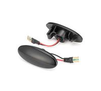 DEMULAX Dynamic Side Marker Light Black Amber Car Signal Light, for NISSAN, Dualis Juke, for Micra, March Note, for Smart, Forfour W453 Dynamic Indicator Light(No.1)