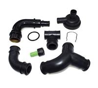 DEMULAX Engine Crankcase Breather Hose, for VW, for Golf, for Jetta, MK4, for, A3 TT 1.8T 06A103247 035103245A 06A103213F 058133785B Thermostat Hose(Kit 2)