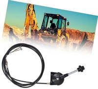 DEMULAX Excavator Manual Throttle Cable, 2.5 3 3.5 4m Excavator Throttle Control Cable, Motor Control Heavy Equipment Parts, for Excavator, Mixer (3.5m) Excavator throttle lever cable(BLACK 3m)
