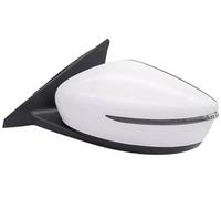 DEMULAX exterior side mirror unit Side View Mirror, for Nissan, for Kicks 2017-2019 Rear Assembly Car Exterior(BLACK 7 Wire White Left)