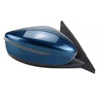 DEMULAX exterior side mirror unit Side View Mirror, for Nissan, for Kicks 2017-2019 Rear Assembly Car Exterior(BLACK 7 Wire Blue Right)