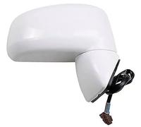 DEMULAX exterior side mirror unit Side View Mirror, for Nissan, for Tiida 2005-2010 Car Accessories Exterior Assembly(BLACK 5 Wires White Right Driver Side)