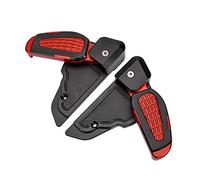 DEMULAX Fir, for Vespa, Primavera 125 150 Sprint 125 150 3vie 2017-2020 Folding Foot Pegs Footrest Pedal Pad Rear Passenger Footpegs Extention Motorcycle Foot Peg(Red)