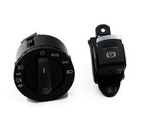 DEMULAX Fog Lamp Headlight Parking Brake Button Switch Button, for, A6 S6 C6 RS6 A6, for ALLROAD, Quattro 4F1941531 4F1 927 225C Car Fog Light Switch