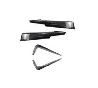 DEMULAX, for, 3 Series E90 E91 LCI M-Tech 320i 330i 2009-2012 Front Bumper Side Air Vent Intake Frame+Splitter Spoiler Cover Trim Kit Front Bumper Vent Cover(Carbon Fiber Look)