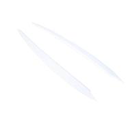 DEMULAX For, 7 Vii Gti Gtd R 2013-2017 Headlight Eyebrow Eyelid Cover Trim Abs Carbon Fiber Look Car Accessories Car Headlamp Decoration Film(White)