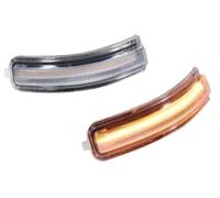 DEMULAX For Altima 2007-2013 Turn Signal Light Side Mirror Indicator Car Amber Strip Flash View Flashing Assembly 12V Side Mirror Indicator Lamp (Clear Lens) Side Mirror Indicator (Clear Lens)
