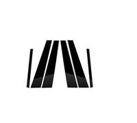 DEMULAX For BMW, 7 Series G11/G12 2016-2022 E65 E66 2001-2008 F01 F02-2009-2015 Glossy Black Window Pillar Posts Trim Cover Door Sticker Car Pillar Sticker(BLACK Fit E65 E66 2001-08)