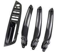 DEMULAX , for BMW, E70 E71 E72 X5 X6 2007-2013 Car Left Right Carbon Fiber Interior Door Armrest Handle Inner Panel Pull Trim Cover Car Door Handle Interior(Carbon fiber-4pcs)