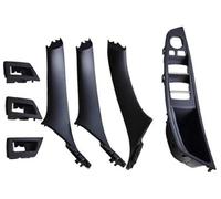 DEMULAX , for BMW, F10 2010-2017 RHD Right Front Car Driver Seat Armrest Interior Door Handle Inner Panel Pull Trim Cover Car Door Handle Interior(Black-7Pcs)