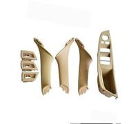DEMULAX , for BMW, F10 F11 F18 2010-2016 RHD Right Front Car Driver, for Seat, Armrest Interior Door Handle Inner Panel Pull Trim Cover 4 7Pcs 51417225851 Car Door Handle Interior(Beige-7Pcs)