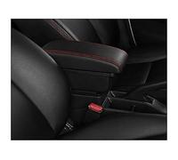 DEMULAX For Chevrolet, for Niva Car Armrest Box Car Centre Console Storage Box Modification Accessories With USB Car Armrest(BLACK A Style Red Line)