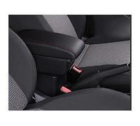 DEMULAX For Chevrolet, for Niva Car Armrest Box Car Centre Console Storage Box Modification Accessories With USB Car Armrest(BLACK B Style Red Line)