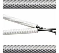 DEMULAX For, CLA C117 2013-2019 1pair Auto Front Hood Bonnet Modify Struts Lift Support Shock Damper Absorber Bonnet Strut(Silver carbon fiber)