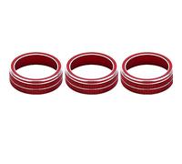 DEMULAX for, for VW, for Tiguan, for Golf, MK7, for Passat, B8, for, for Beetle, Atlas Car A/C Button Trim Cap Air Conditioning Knob Ring Cover Air Conditioning Knob Cover(Red)