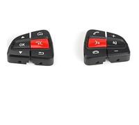 DEMULAX For Mercedes, for Benz, W205 Class 2015-2020 W253 GLC 2015-2021Switch Control Buttons Multi-function Switch Steering Wheel Control Switch(BLACK Black Red)