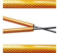 DEMULAX For NISSAN, Juke F15 2010-2019, for Infiniti, ESQ Front Hood Bonnet Modify Struts Carbon Fiber Shock Dampers Lift Supports Absorber Bonnet Strut(Orange carbon fiber)