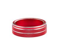 DEMULAX For Opel, Mokka ASTRA J Insignia Car Headlight Switch Button Knob Trim Cover Ring, for Chevrolet, for Cruze, Malibu Aveo Trax Air Conditioning Knob Cover(Red)