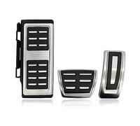 DEMULAX For POLO, A05, for Golf, A7, for Skoda, Rapid, for Octavia, 5E 5F A7 Parts Auto Car Pedals Foot Fuel Brake Clutch Cover Foot Pedal Cover Car Pedal Pad Cover(Black AT-3 PCS)