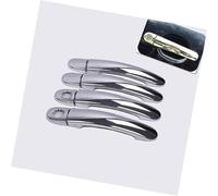 DEMULAX, for Tiguan, 2009-2014 New Carbon Fiber Chrome Car Door Handle Cover Cup Bowl automotive door handle trim(BLACK Model 5)