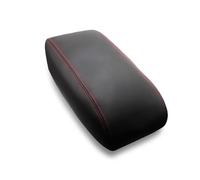 DEMULAX For Toyota, 4Runner 1996 1997 1998 1999 2000 2001 2002 Microfiber Leather Interior Center Control Armrest Box Cover Sticker Trim Armrest Cover(Black with red line)