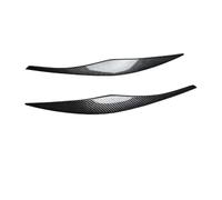 DEMULAX Front Headlight Eyebrows Eyelid Trim, For 3series E90 E91 2005-2012 318i 320i 330i 325i 335i 320d 335d Tuning Accessories Car Headlamp Decoration Film(Carbon Look)