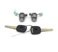 DEMULAX Front Left Right Door Lock Barrel with 2 Keys CRV 2002-2006 Element 2003-2011 car Door Lock Cylinder Repair kit