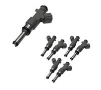 DEMULAX Fuel Petrol Injectors Nozzles 12 Holes 16600-EA00A, for Equator 2005-2019 16600-EA000 Fuel Injector Replacement(Gray Set of 6)