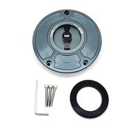DEMULAX Fuel Tank Cap Cover, for VFR400 VFR750 VFR800 VFR1200F 2008+ RC51 RVF 400 All Years Motorcycle Fuel Tank Cap(Gray Black)
